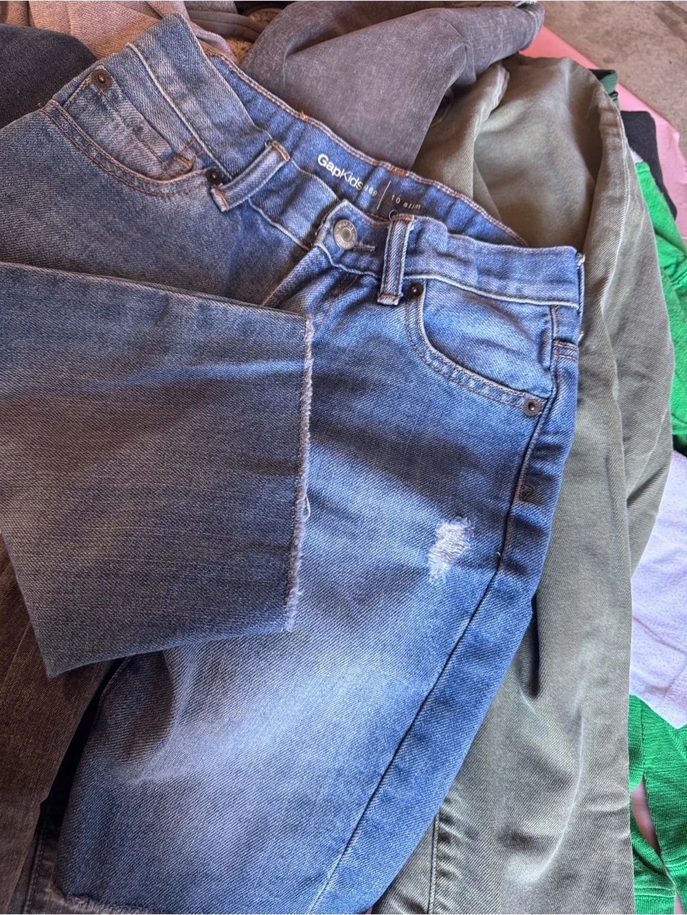 GAP Light Blue Relaxed Denim Shorts for boys